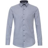 Redmond - Modern Fit - Overhemd - Blauw - Popeline - Strijkvriendelijk