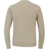 Redmond - Heren Trui - Beige - Katoen - O-hals - Middeldik