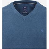 Redmond - Heren Trui - Blauw - V-hals - Katoen - Middeldik