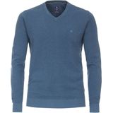 Redmond - Heren Trui - Blauw - V-hals - Katoen - Middeldik