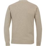 Redmond - Heren Trui - Beige - V-hals - Katoen - Middeldik