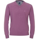 Redmond - Heren Trui - Beige - V-hals - Katoen - Middeldik