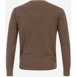 Redmond - Heren Trui - Bruin - V-hals - Katoen - Middeldik