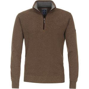 Redmond - Schipperstrui - Bruin - Katoen - Opstaande Kraag