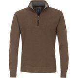 Redmond - Schipperstrui - Bruin - Katoen - Opstaande Kraag