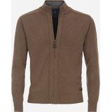 Redmond - Heren Vest - Bruin - Katoen - Opstaande Kraag