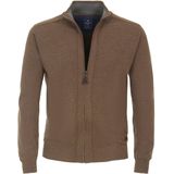 Redmond - Heren Vest - Bruin - Katoen - Opstaande Kraag