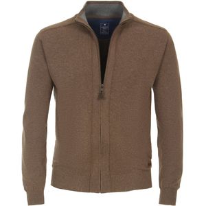 Redmond - Heren Vest - Bruin - Katoen - Opstaande Kraag
