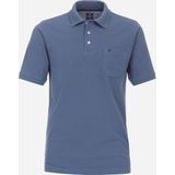 Redmond regular fit heren polo, pique, blauw