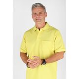 Redmond regular fit heren polo, pique, geel