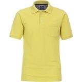 Redmond regular fit heren polo, pique, geel