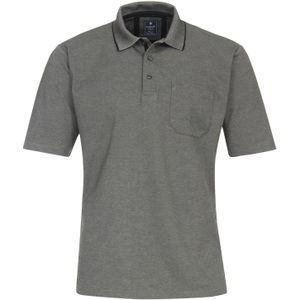 Redmond regular fit heren polo - jersey - grijs