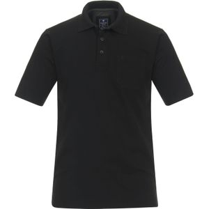 Redmond regular fit heren polo - jersey - zwart