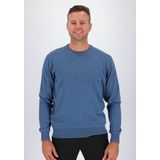 Redmond - Heren Trui - Blauw - Katoen - O-hals - Middeldik