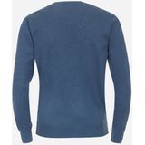 Redmond - Heren Trui - Blauw - Katoen - O-hals - Middeldik
