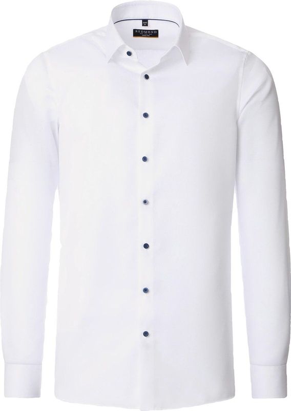 3 voor 99 | Redmond slim fit overhemd, popeline, wit