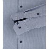 Redmond - Multicolor Fantasie - Overhemd - Blauw met Wit Mini Dessin - 100% Katoen - Strijkvriendelijk