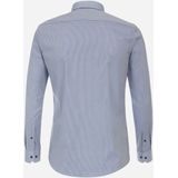 Redmond - Multicolor Fantasie - Overhemd - Blauw met Wit Mini Dessin - 100% Katoen - Strijkvriendelijk