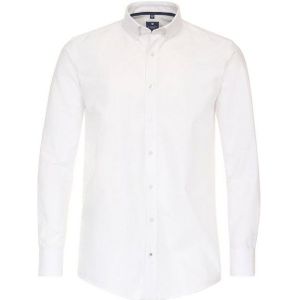 Redmond - Comfort Fit - Overhemd - Wit - 100% Katoen - Strijkvriendelijk - Boordmaat: 43-44