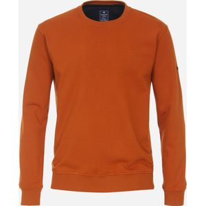 Redmond heren sweatshirt katoenmengsel, O-hals, geel (middeldik)
