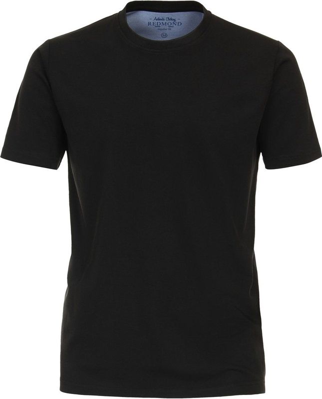 Redmond - Casual T-shirt - Ronde Hals - Katoen/Polyester - Zwart