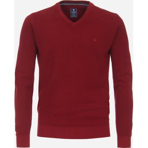 Redmond heren trui katoen, V-hals, rood (middeldik)