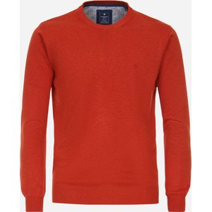 Redmond heren trui katoen - O-hals - terracotta (middeldik)