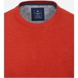 Redmond heren trui katoen - O-hals - terracotta (middeldik)