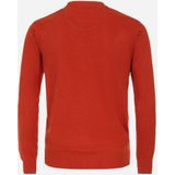 Redmond heren trui katoen - O-hals - terracotta (middeldik)