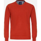 Redmond heren trui katoen - O-hals - terracotta (middeldik)