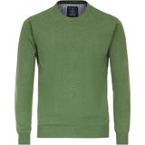 Redmond heren trui katoen - O-hals - groen (middeldik)