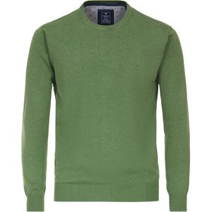 Redmond heren trui katoen - O-hals - groen (middeldik)