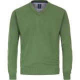 Redmond - Trui - Groen - 100% Katoen - Licht Getailleerd