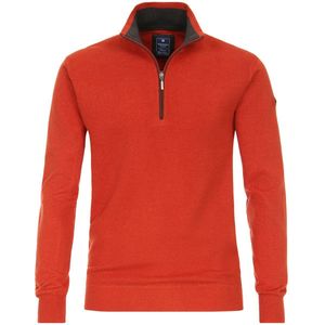 Redmond - Heren Trui - Oranje - 100% Katoen - Licht Getailleerd