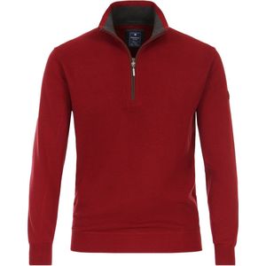 Redmond - Schipperstrui - Rood - Katoen - Opstaande Kraag
