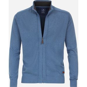 Redmond - Heren Vest - Blauw - Katoen - Opstaande Kraag