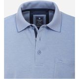 Redmond - Regular Fit - Polo - Blauw - Lange Mouw, Pique, Borstzak