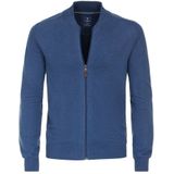 Redmond - Heren Vest - Blauw - 100% Katoen - Licht Getailleerd, Rits Sluiting, Middeldik