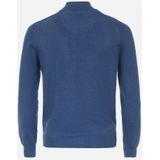 Redmond - Heren Vest - Blauw - 100% Katoen - Licht Getailleerd, Rits Sluiting, Middeldik