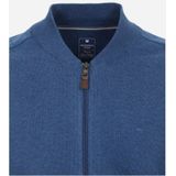 Redmond - Heren Vest - Blauw - 100% Katoen - Licht Getailleerd, Rits Sluiting, Middeldik