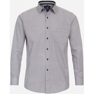 Redmond - Comfort Fit Overhemd - Blauw - Poplin - Lange Mouwen