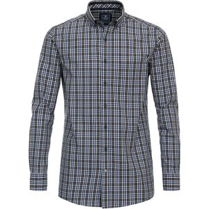 3 voor 99 | Redmond comfort fit overhemd, popeline, groen geruit