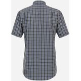 Overhemd - Multicolor Geruit - Katoen - Korte Mouwen - Button Down Kraag