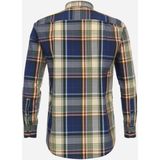 3 voor 99 | Redmond comfort fit overhemd, popeline, blauw geruit