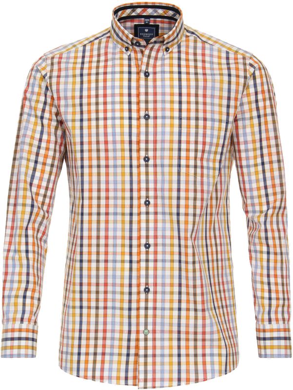 Redmond - Comfort Fit - Overhemd - Blauw - Poplin - 2 Boordmaten