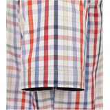 3 voor 99 | Redmond comfort fit overhemd, korte mouw, popeline, rood geruit