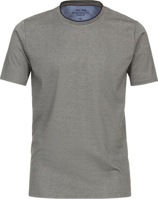 Redmond - Regular Fit T-shirt - Grijs - Korte Mouw - O-hals