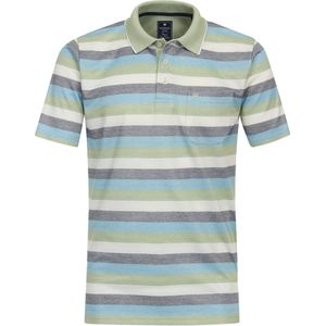 Redmond - Regular Fit Polo - Korte Mouwen - Blauw - Piqué