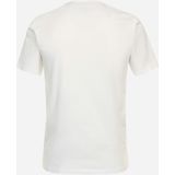 Redmond regular fit T-shirt, korte mouw O-hals, wit (met print)
