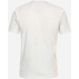 Redmond regular fit T-shirt, korte mouw O-hals, wit (met print)